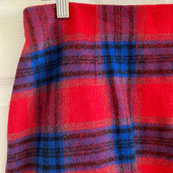 4/$30 Red Flannel Plaid Skirt - Picture 4 of 6
